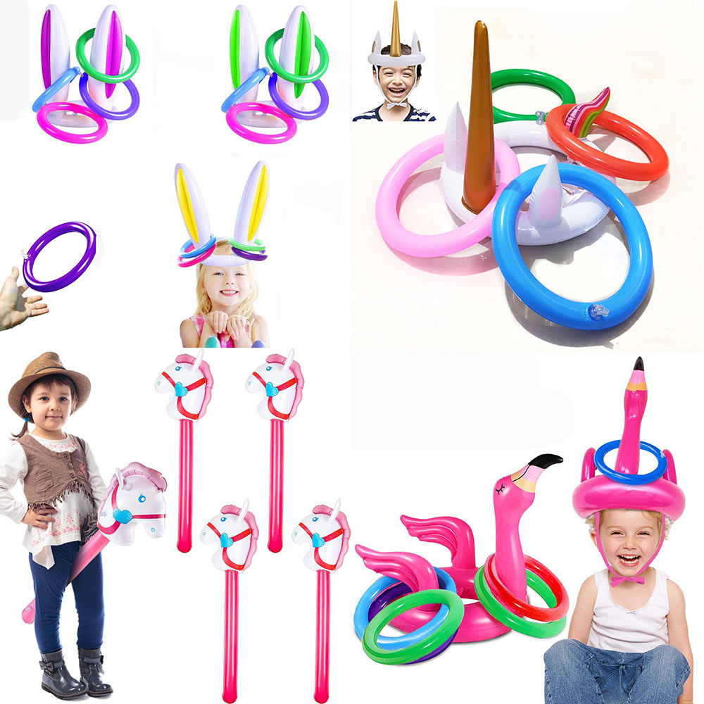 Party Games Easter For Kids - ลูกโป่งรูปม้าเป่าลมรูปม้ายูนิคอร์นแบบแท่งยาวสำหรับปาร์ตี้วันเกิดของขวัญสำหรับเด็กเกม