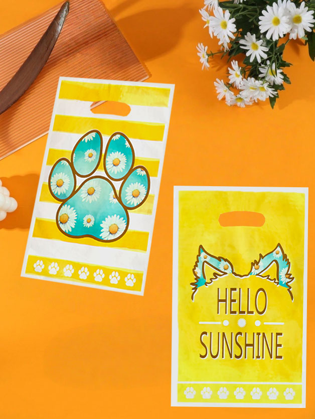 Party Games At Christmas - 20 ชิ้น/40 ชิ้น ลายอุ้งเท้าสุนัข, ตัวอักษร Hello