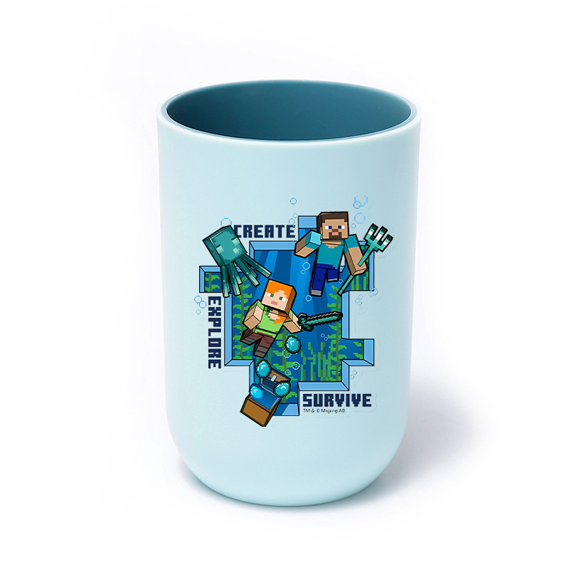 แก้วแปรงสีฟันลายพิกเซล Minecra - Party Games Minecraft บทวิจารณ์และราคา