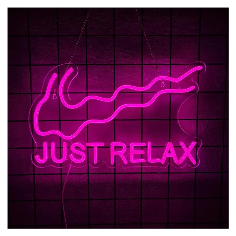 ป้ายไฟนีออน Just Relax สำหรับโ - Party Games Shop บทวิจารณ์และราคา