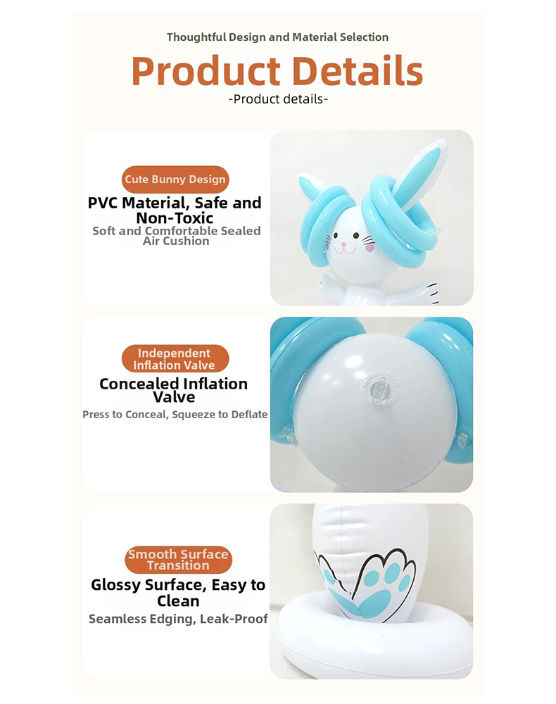 เกมโยนห่วงกระต่ายเป่าลมธีมอีสเ - Party Games Easter For Kids บทวิจารณ์และราคา